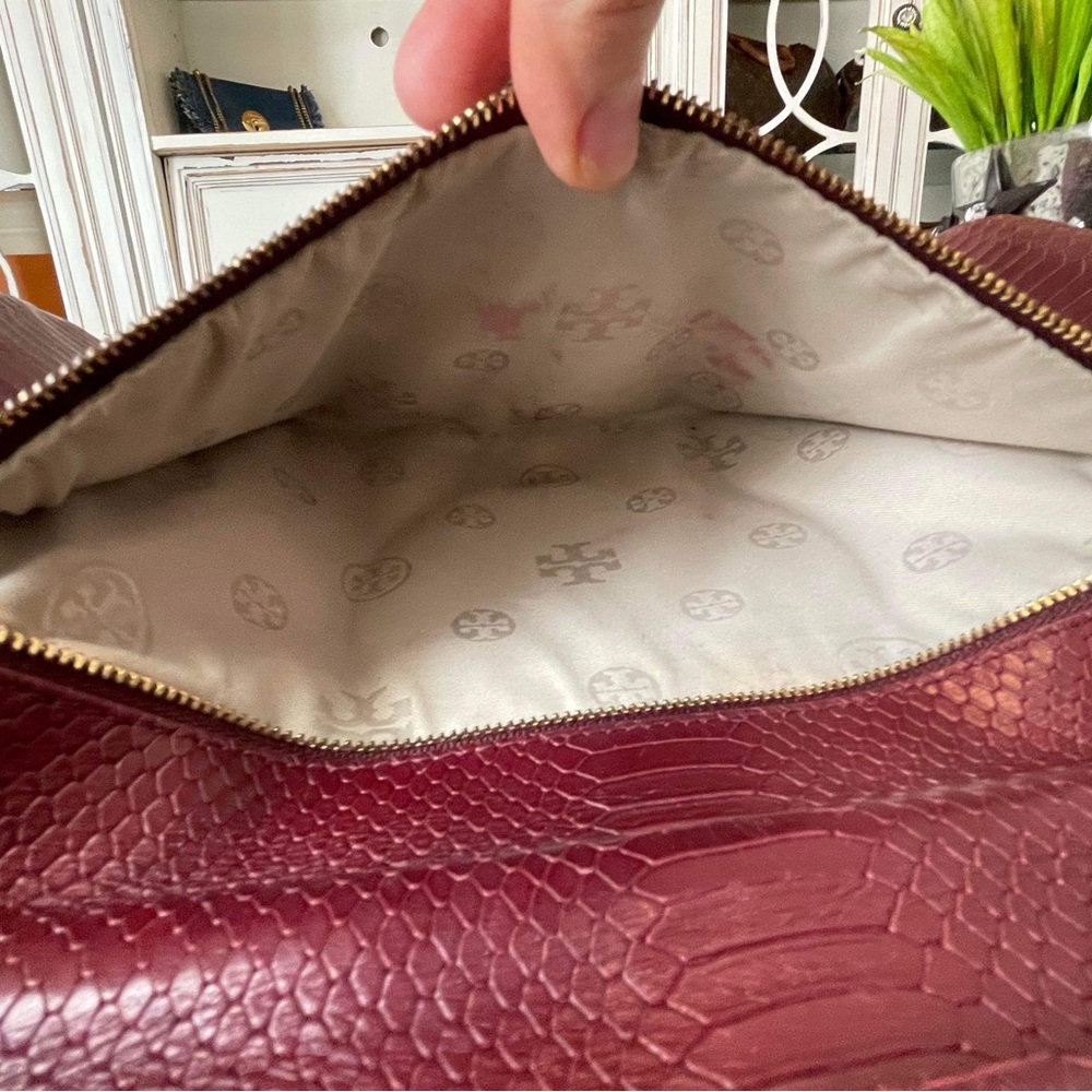 Tory Burch Reva Python Clutch - image 7